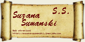 Suzana Šumanski vizit kartica
